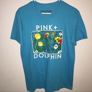 Blue graphic tee shirt